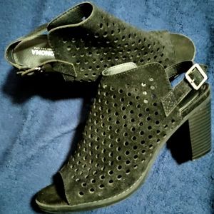 Sanoma peep toe chunky heels